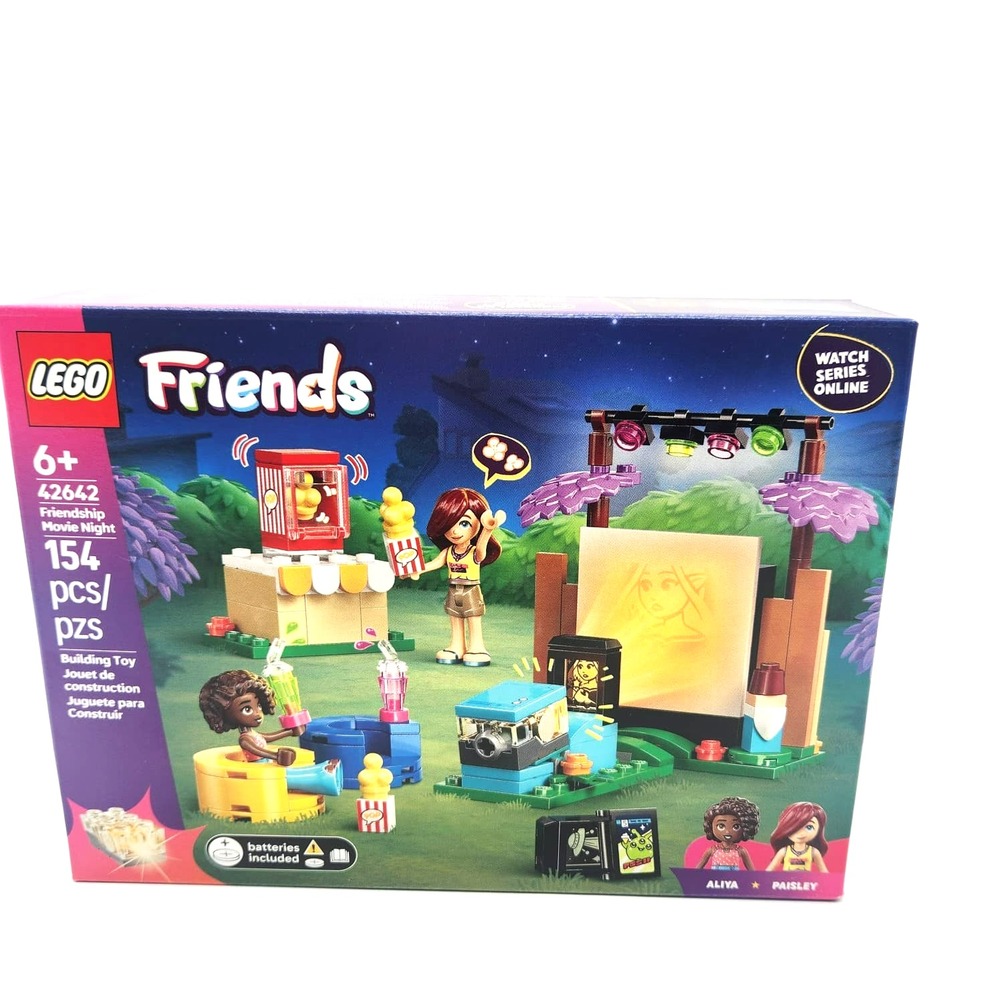 LEGO 42642‎ Friends Movie Night Set w/ Mini-Dolls Paisley & Aliya Ages 6+